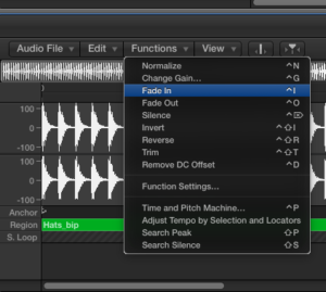 Fade Audio Region in Logic Pro X