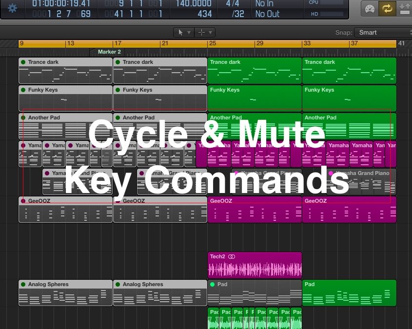 Logic Pro X Key Commands Tutorial: Mute & Cycle