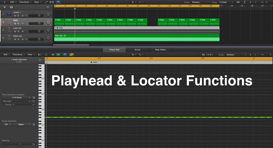 Logic Pro X Playhead & Locators Functions